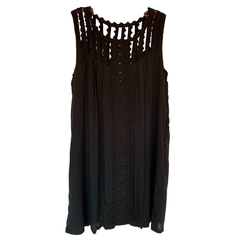 MISS ME Whimsigoth Dress Fairy Sz Small Beaded Net Pleated MM Couture Read